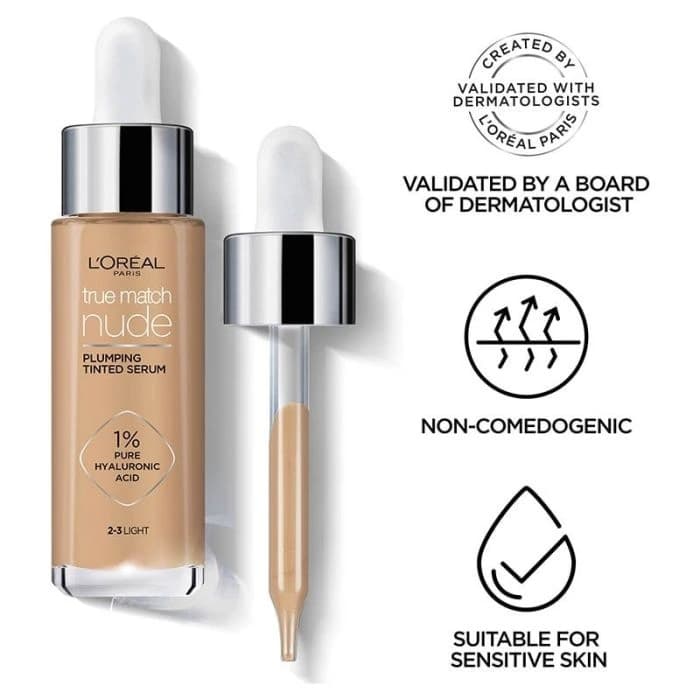 L'oreal True Match Nude Plumping Tinted Serum 4-5 Medium