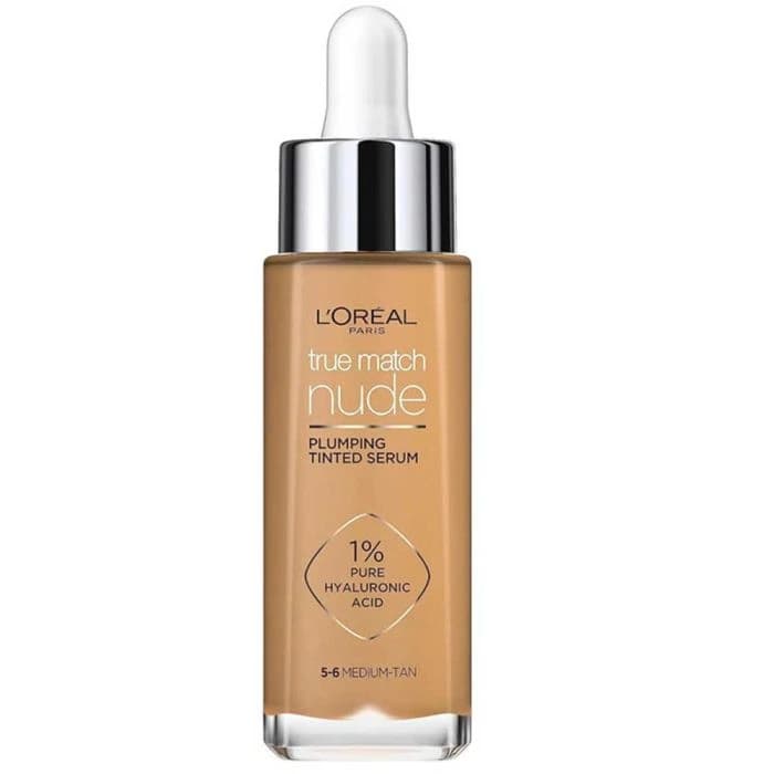 L'oreal True Match Nude Plumping Tinted Serum 5-6 Medium Tan