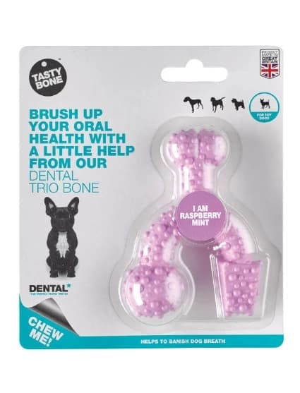TastyBone Trio Nylon Raspberry Mint