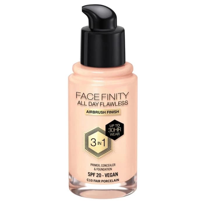 Max Factor Facefinity All Day Flawless 3 In 1 Primer Concealer Foundation SPF20