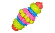 Indestructible Natural Rubber Dog Chew Toy for Teeth Cleaning