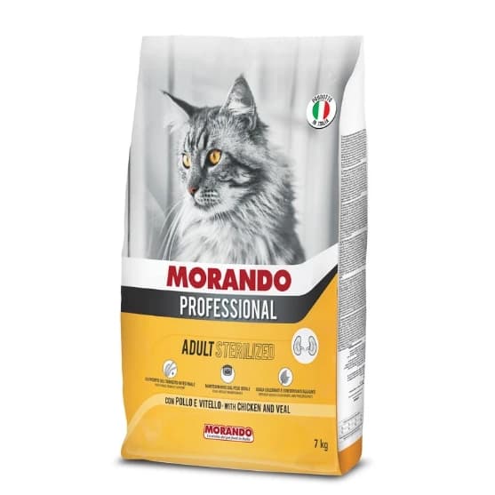 Morando MGP Sterilized Cat Food with Chicken & Veal, 7kg