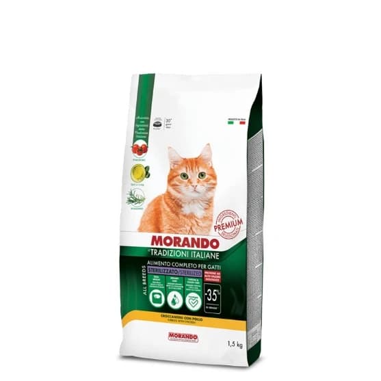 Morando MG TRADITA Sterilized Kibble with Chicken, 1.5 kg
