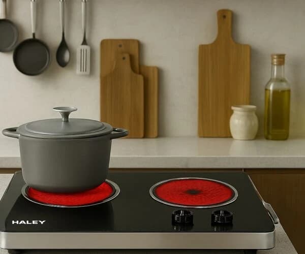 Haile Double Burner Infrared Electric Cooker