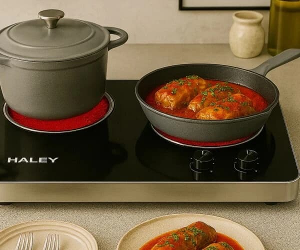 Haile Double Burner Infrared Electric Cooker