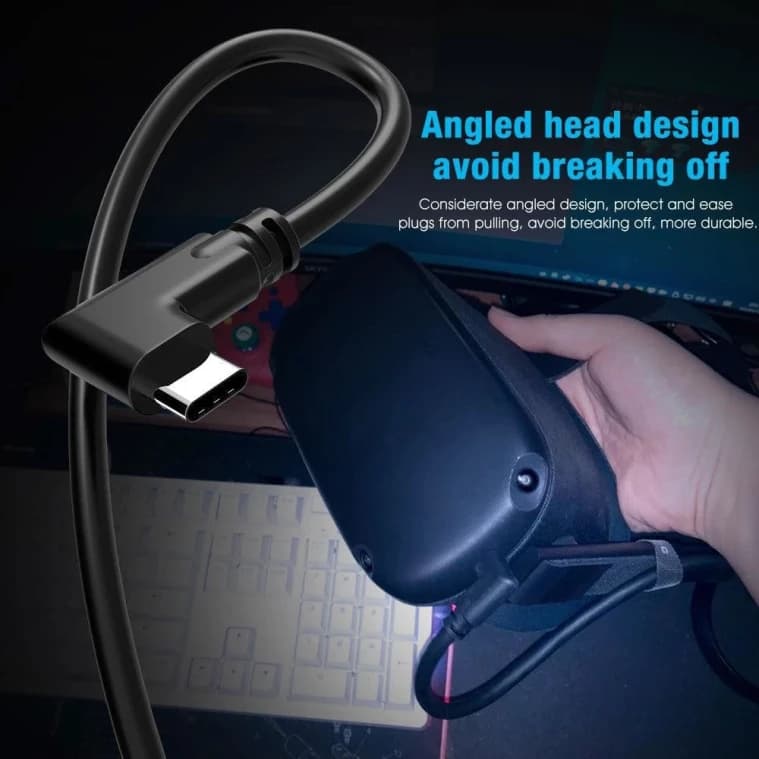 Oculus Headset Cable for PC VR with Quest 2 and Quest Link