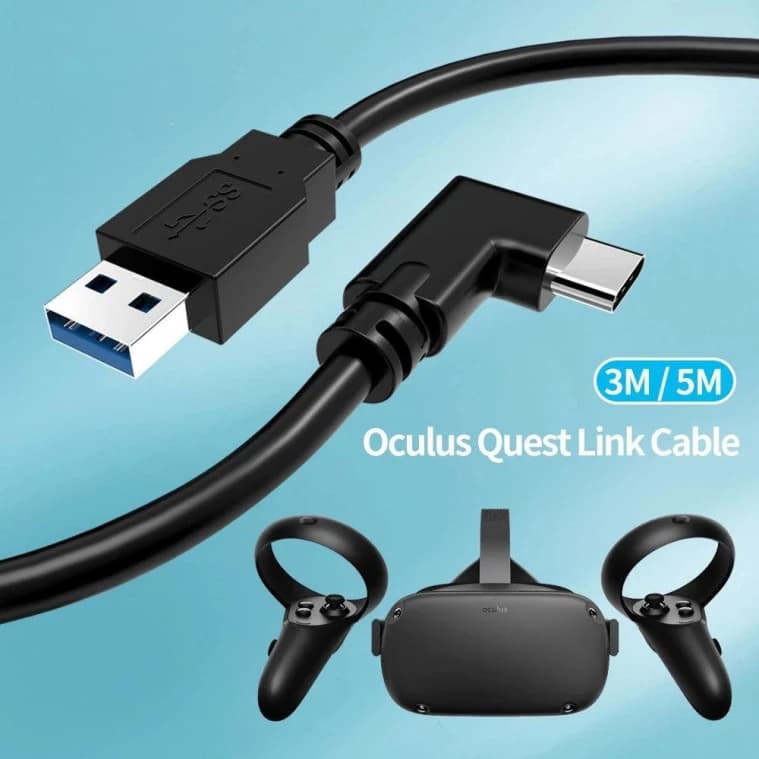 Oculus Headset Cable for PC VR with Quest 2 and Quest Link