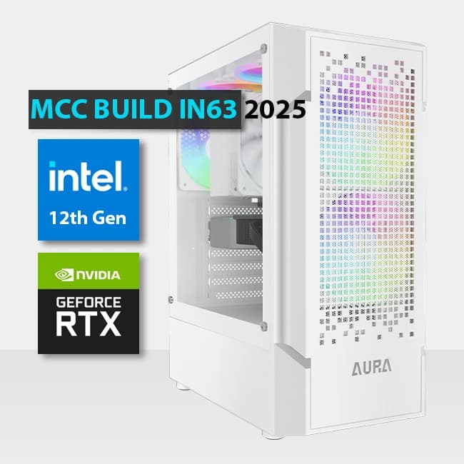 MCC IN63-25 - MIDAS Gaming PC Build | Intel Core i7-12700F 12-Core - Palit RTX 3060 12GB Graphics Card
