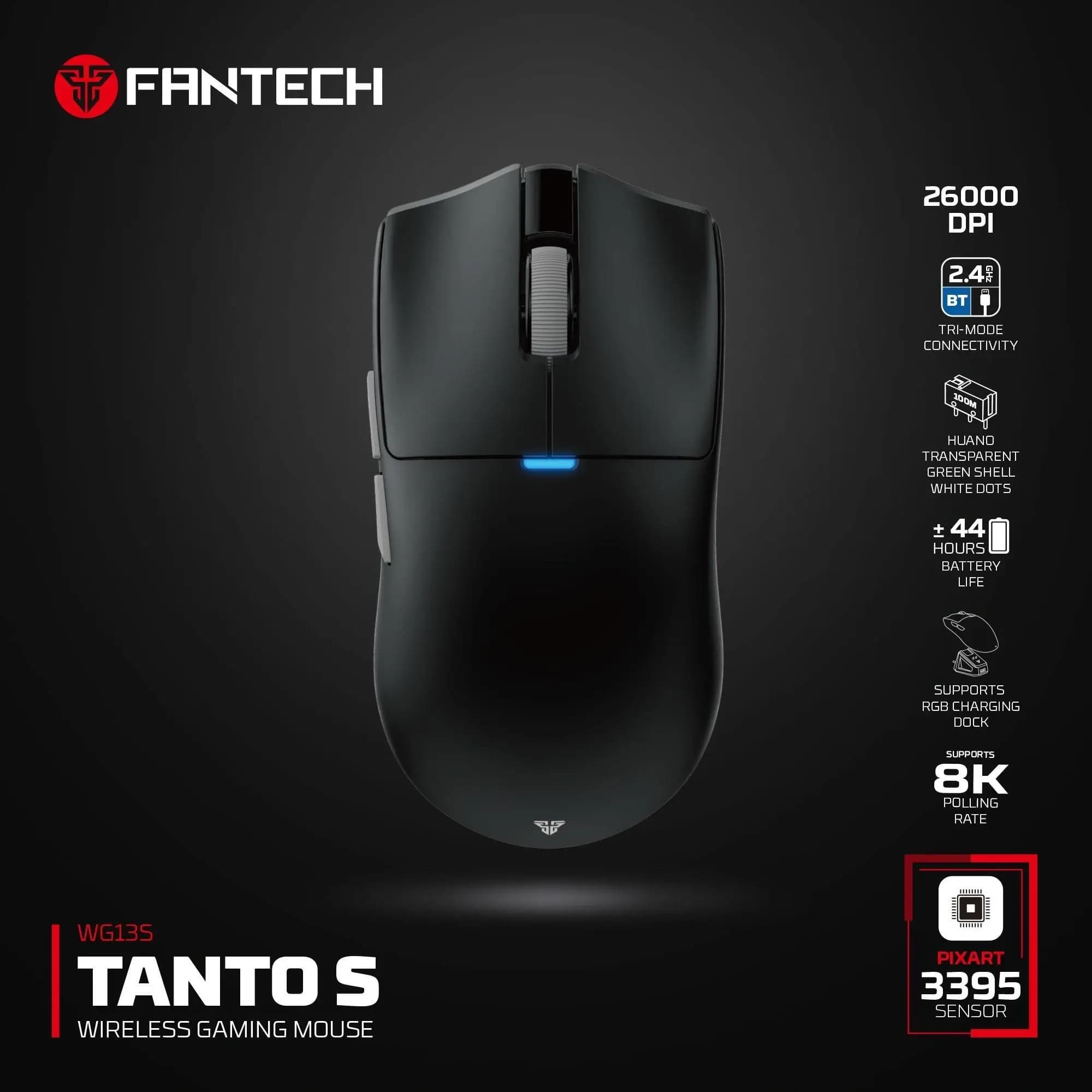 FANTECH WG13S TANTO S TRI-MODE Wireless Gaming Mouse