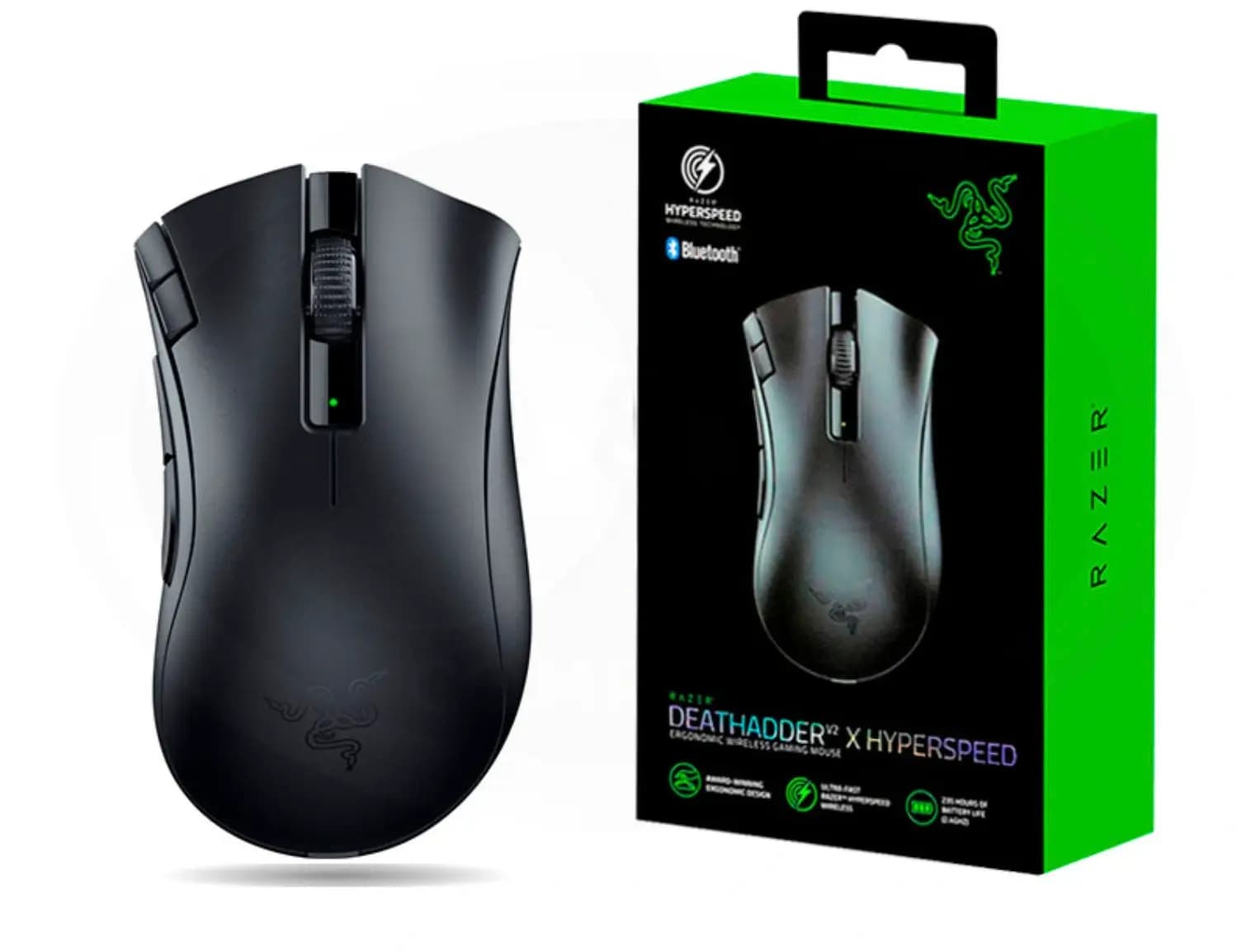 RAZER DEATHADDER V2 X HYPERSPEED Ergonomic Wireless Gaming Mouse