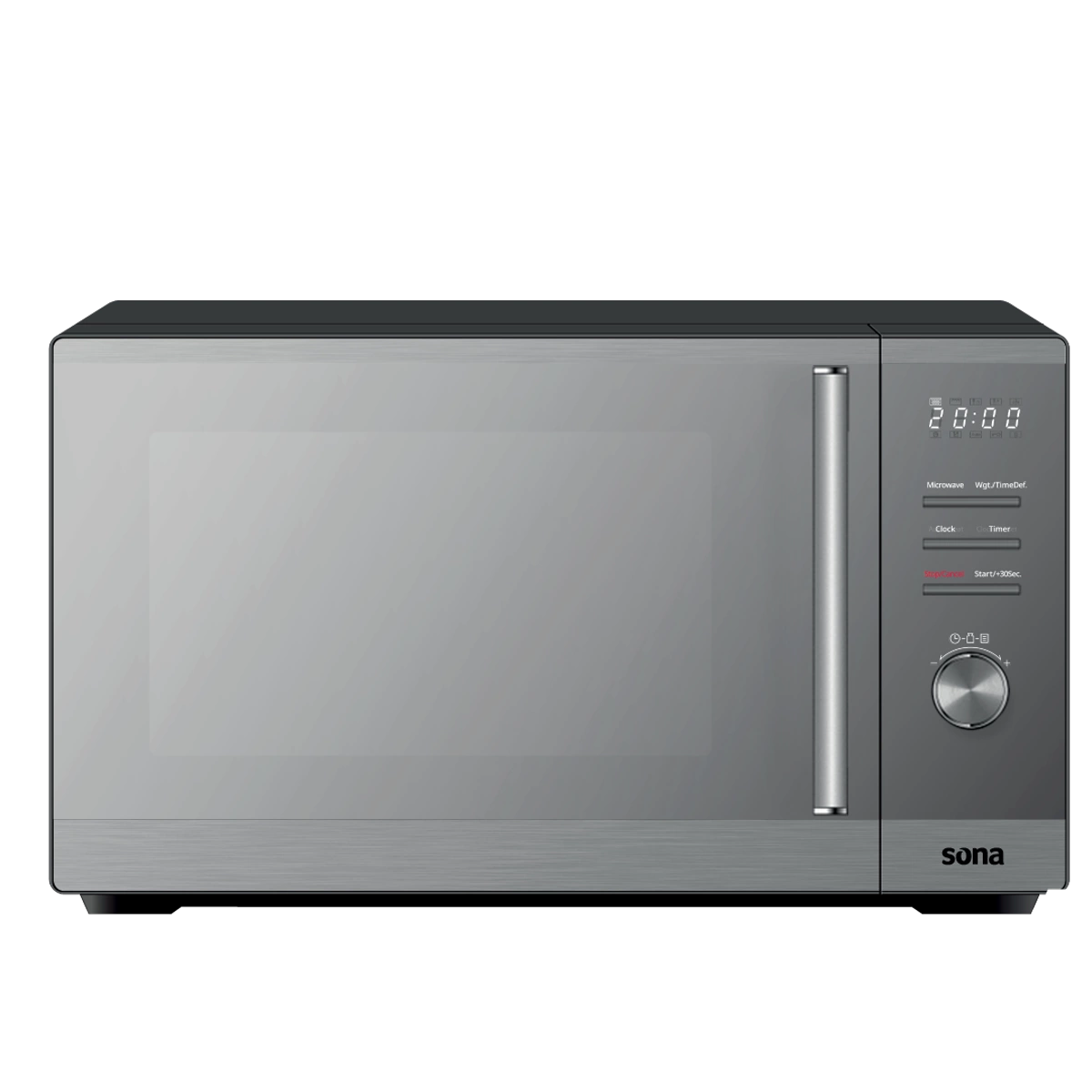 Sona Microwave 34L - Stylish Silver Microwave