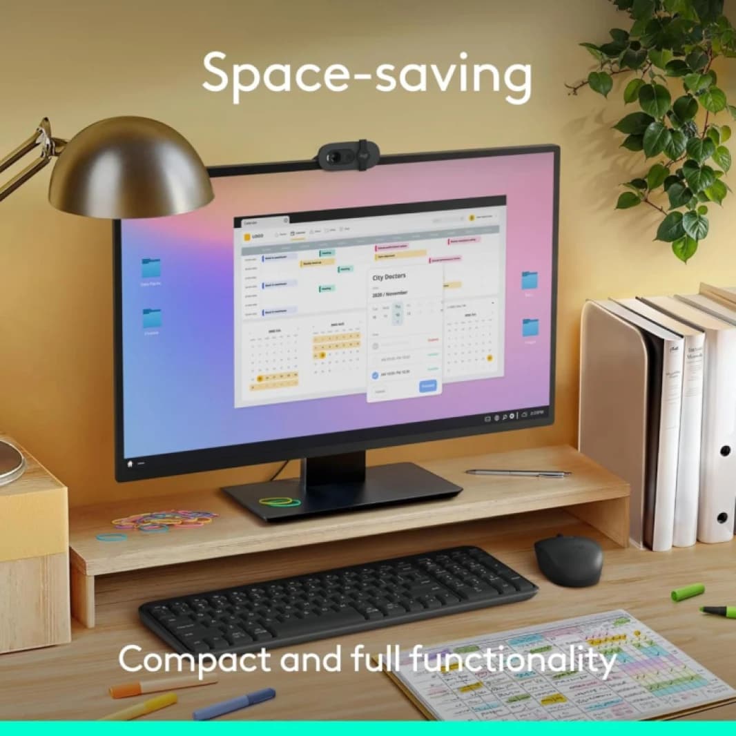 Logitech MK250 Bluetooth Wireless Mouse and Keyboard Combo | Durable Build - Windows/MacOS - Graphite