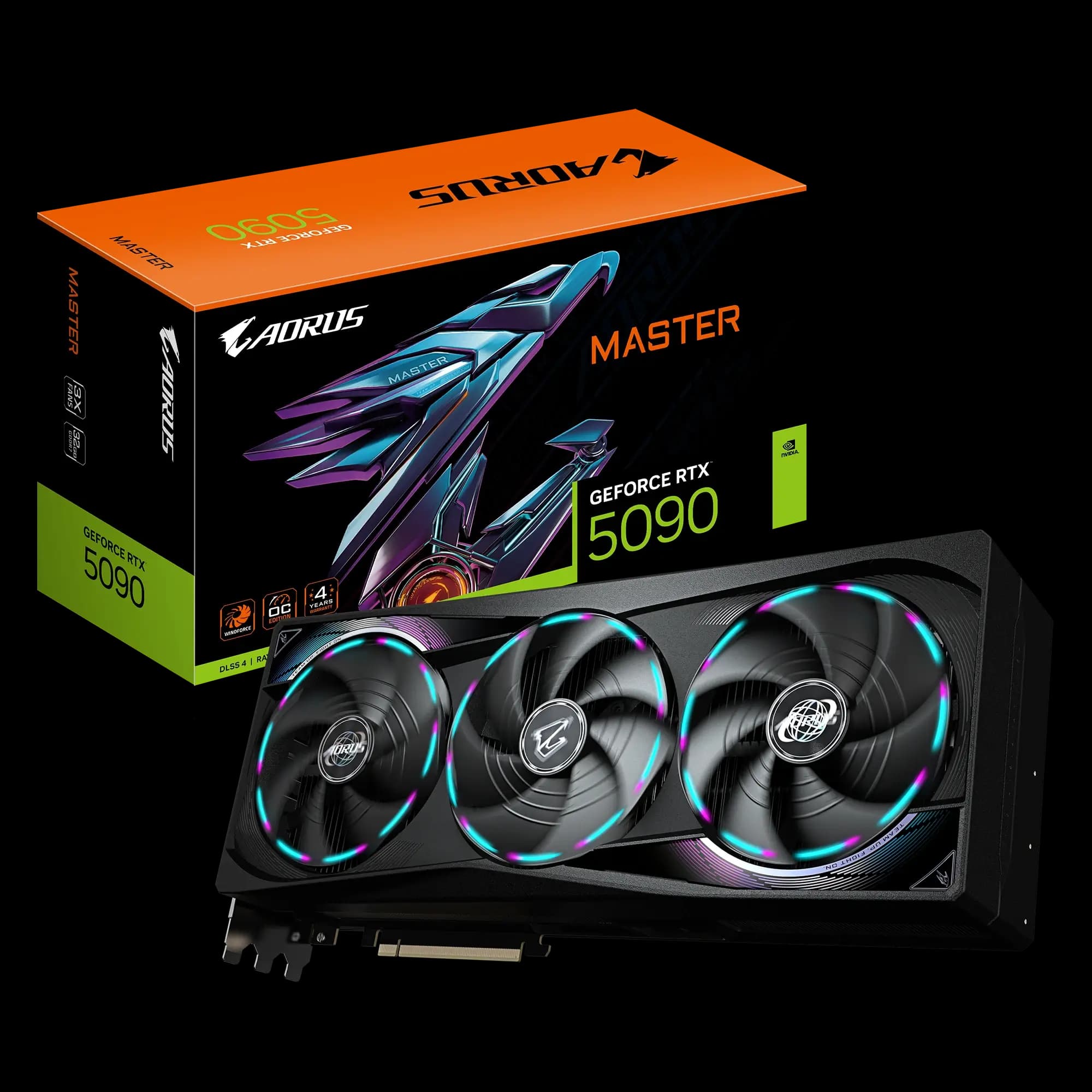 GIGABYTE AORUS GeForce RTX 5090 MASTER 32GB GDDR7 Graphics Card