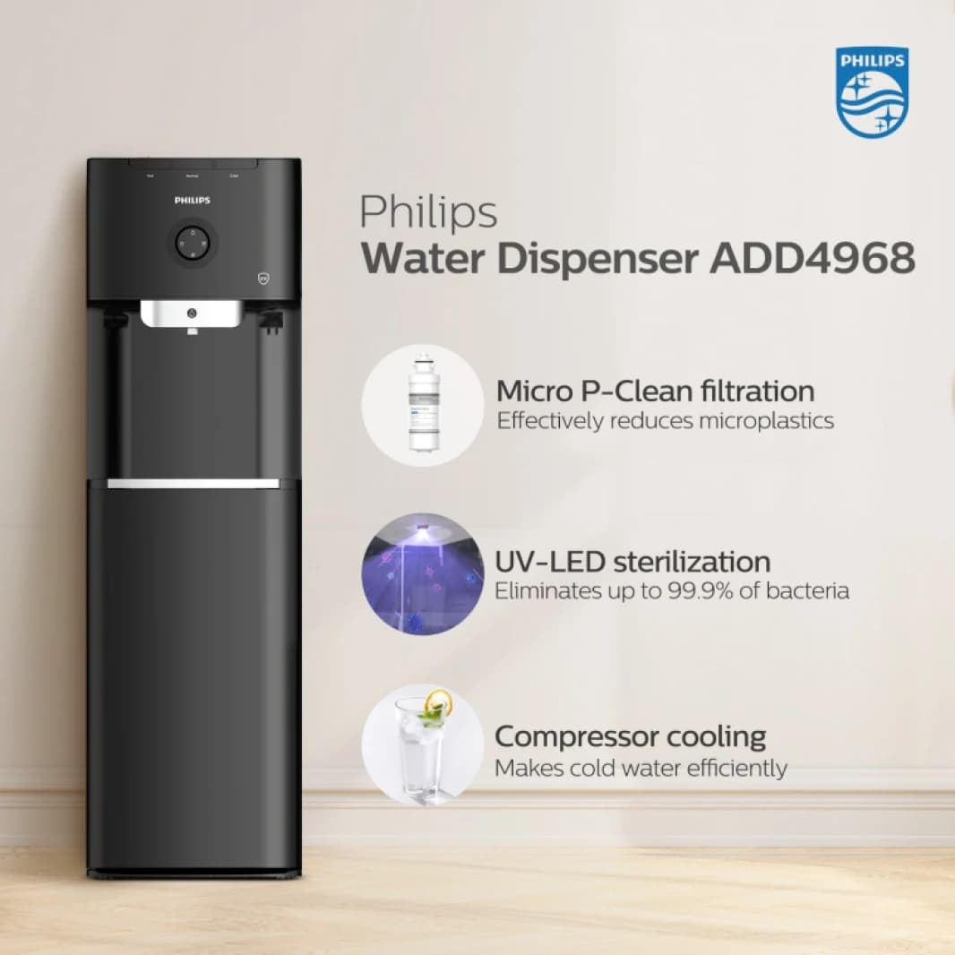 Philips Bottom-Load Water Dispenser with UV and Micro P-Clean Technology