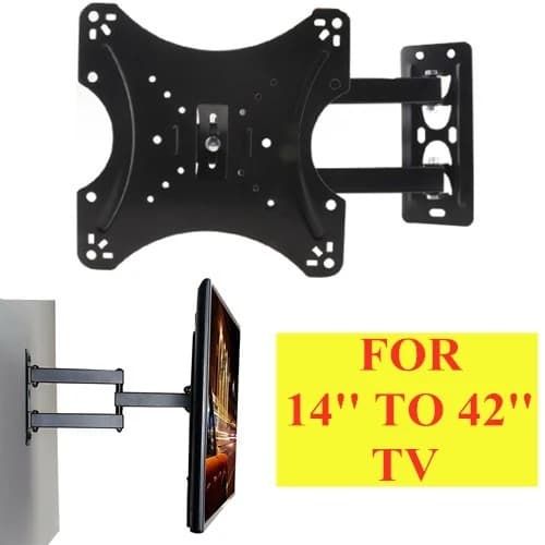 Versatile TV Wall Mount with Articulating Arm for 14 to 42 Inch TVs Ideal for Wall Setup