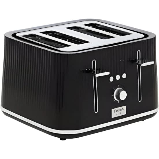 Tefal Loft Toaster, 4 Slots, Modern Design, Black