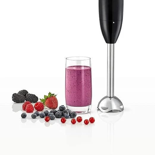 Hand Blender with Chopper, 600Watts, Black