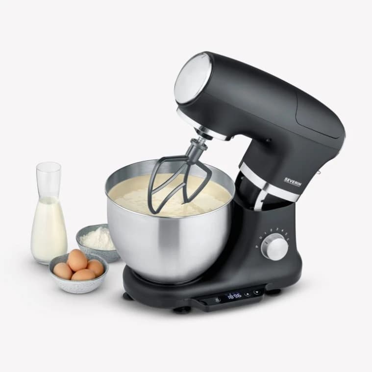 Severin 1000W Stand Mixer in Black - 3898