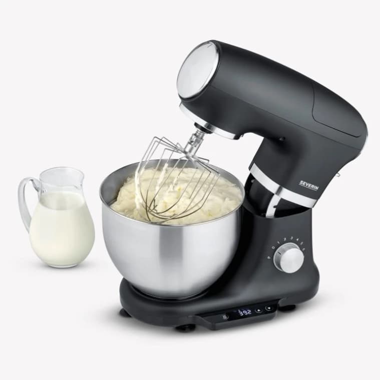 Severin 1000W Stand Mixer in Black - 3898