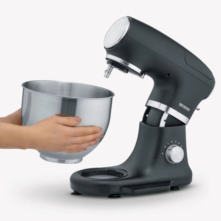 Severin 1000W Stand Mixer in Black - 3898
