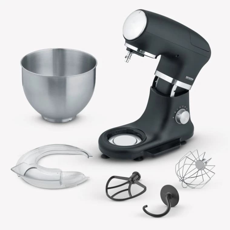 Severin 1000W Stand Mixer in Black - 3898