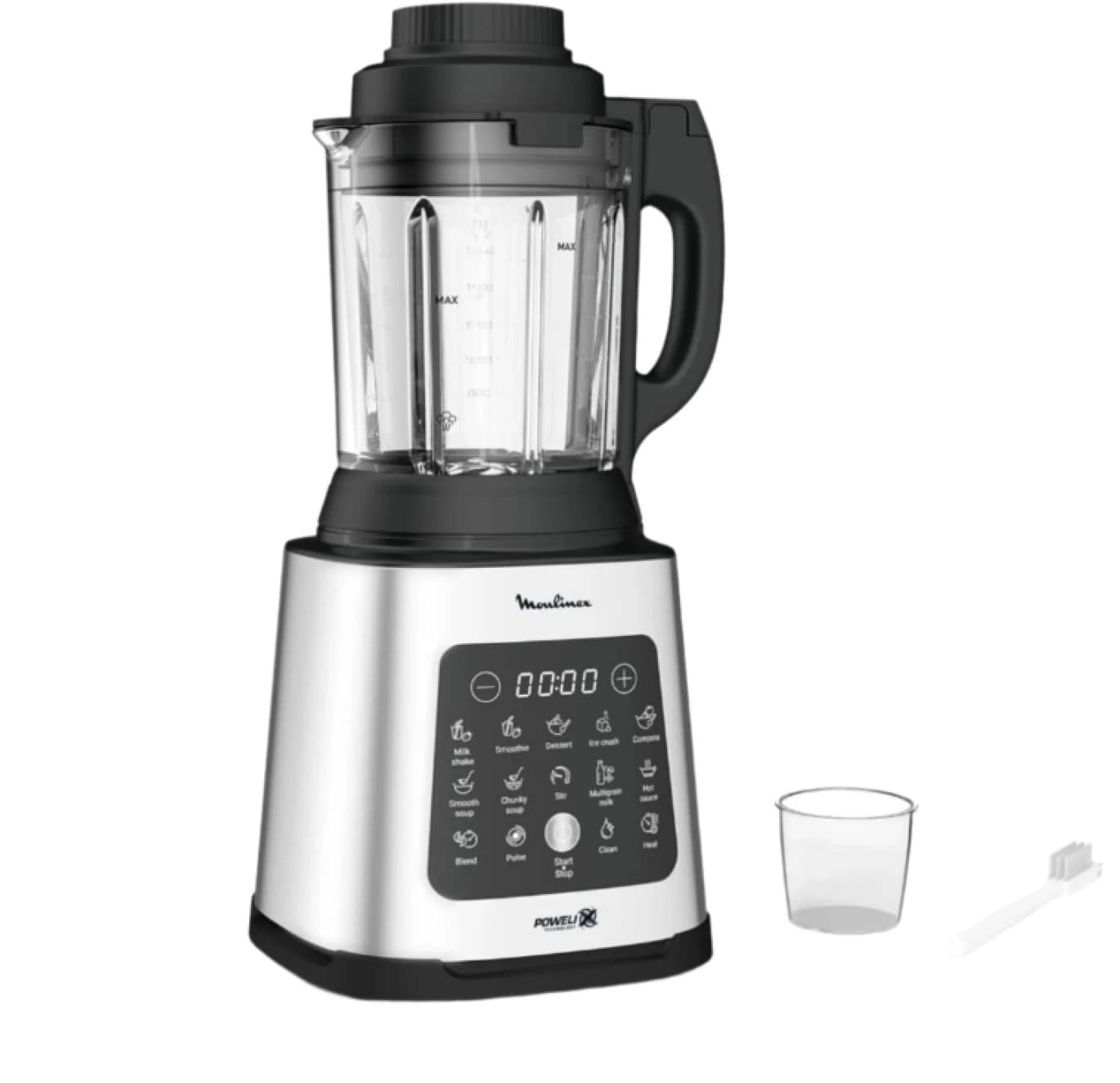 Moulinex Blender 10 Automatic Programmes, 2Lit, 1400Watts, Stainless Steel