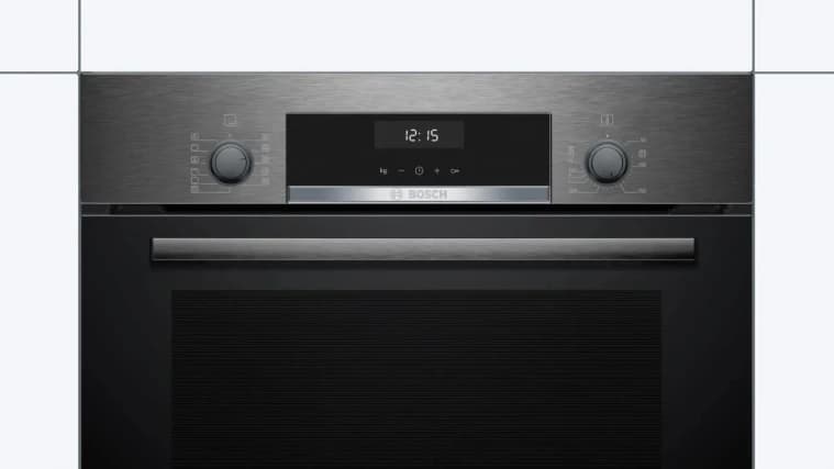 Bosch Built-in Electric Oven, A, 60cm, 66L, Hydrolytic Clean, Black & Stainless Steel