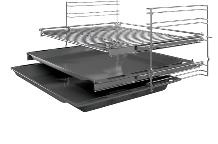 Bosch Built-in Electric Oven, A, 60cm, 66L, Hydrolytic Clean, Black & Stainless Steel