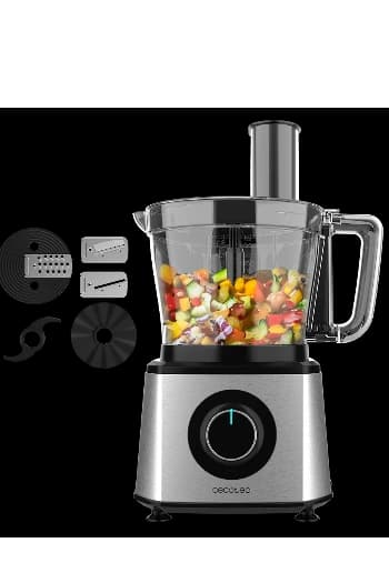 Cecotec Food Processor, 3Lit, 2000Watts, Stainless Steel