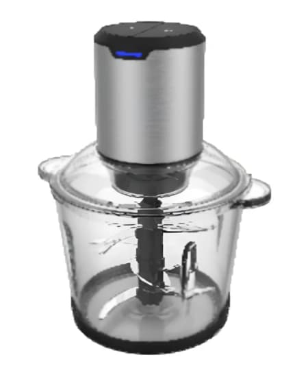Tekmaz Chopper with Glass Bowl, 2 Speeds, 3L, 1000W, Stainless Steel