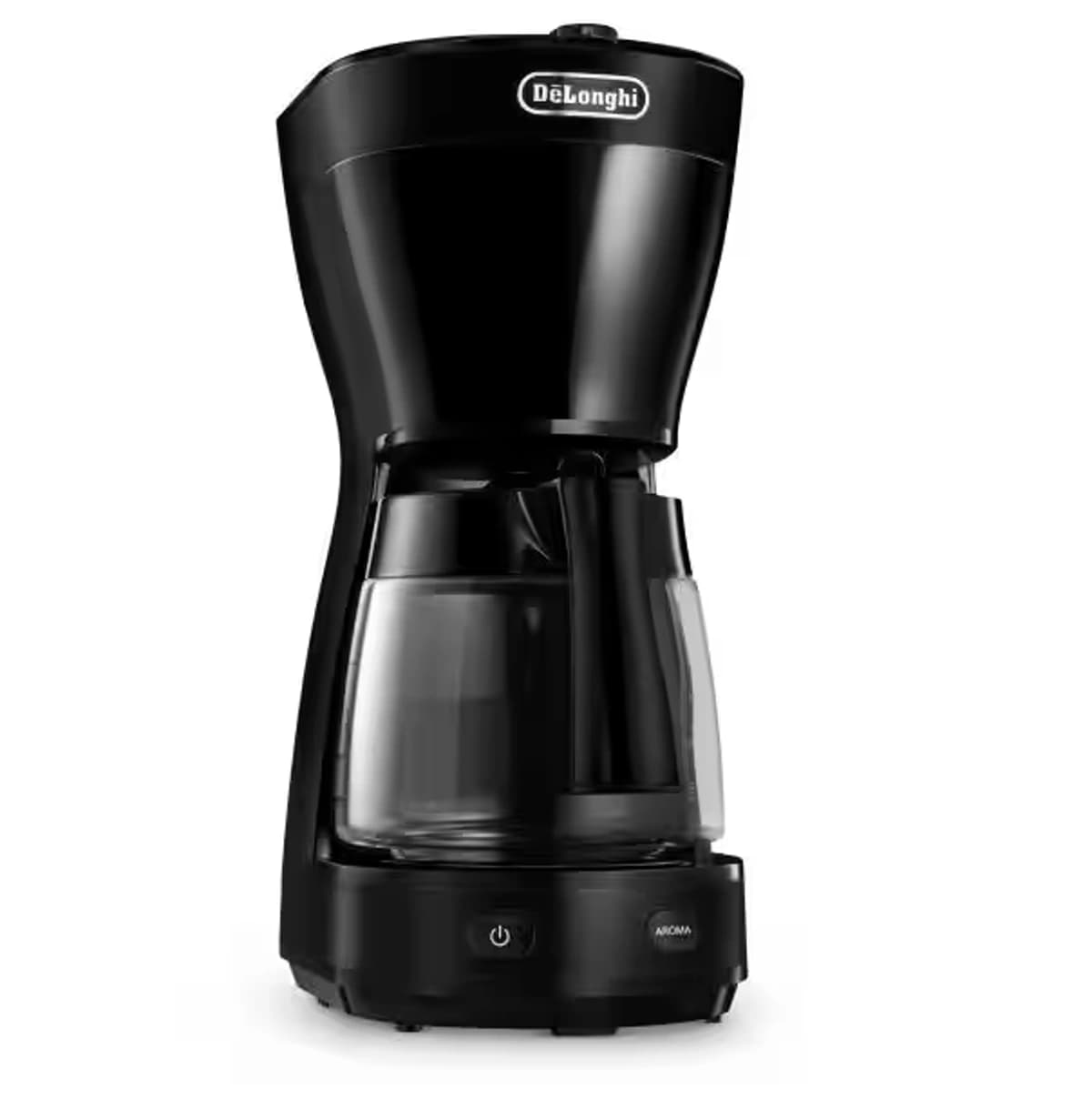 Delonghi ICM16 Series American Coffee Maker, 10 Cups, Glass Jug, Black