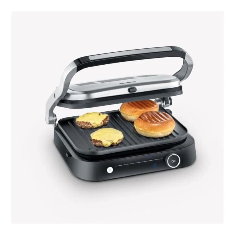 KG2395 Severin Grill with 7 Automatic Programs, 1800W, Black/Silver