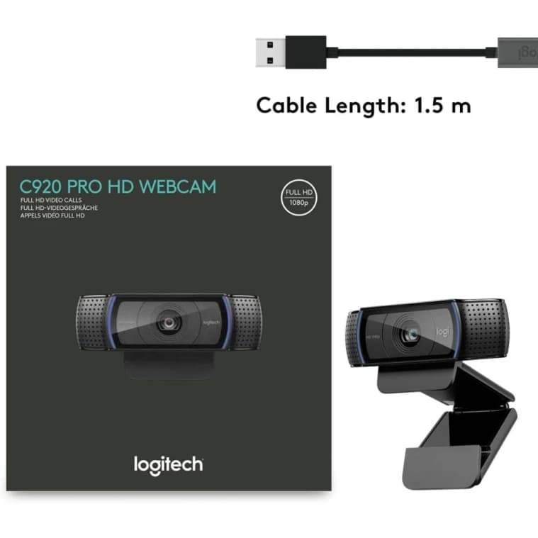 Logitech C920 Pro Full HD 1080p Webcam