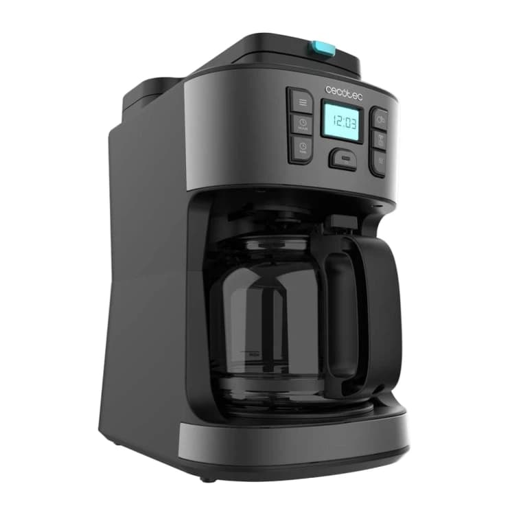 Cecotec Digital Drip American Coffee Machine with Grinder, 1.8Lit, 1000Watts, Black