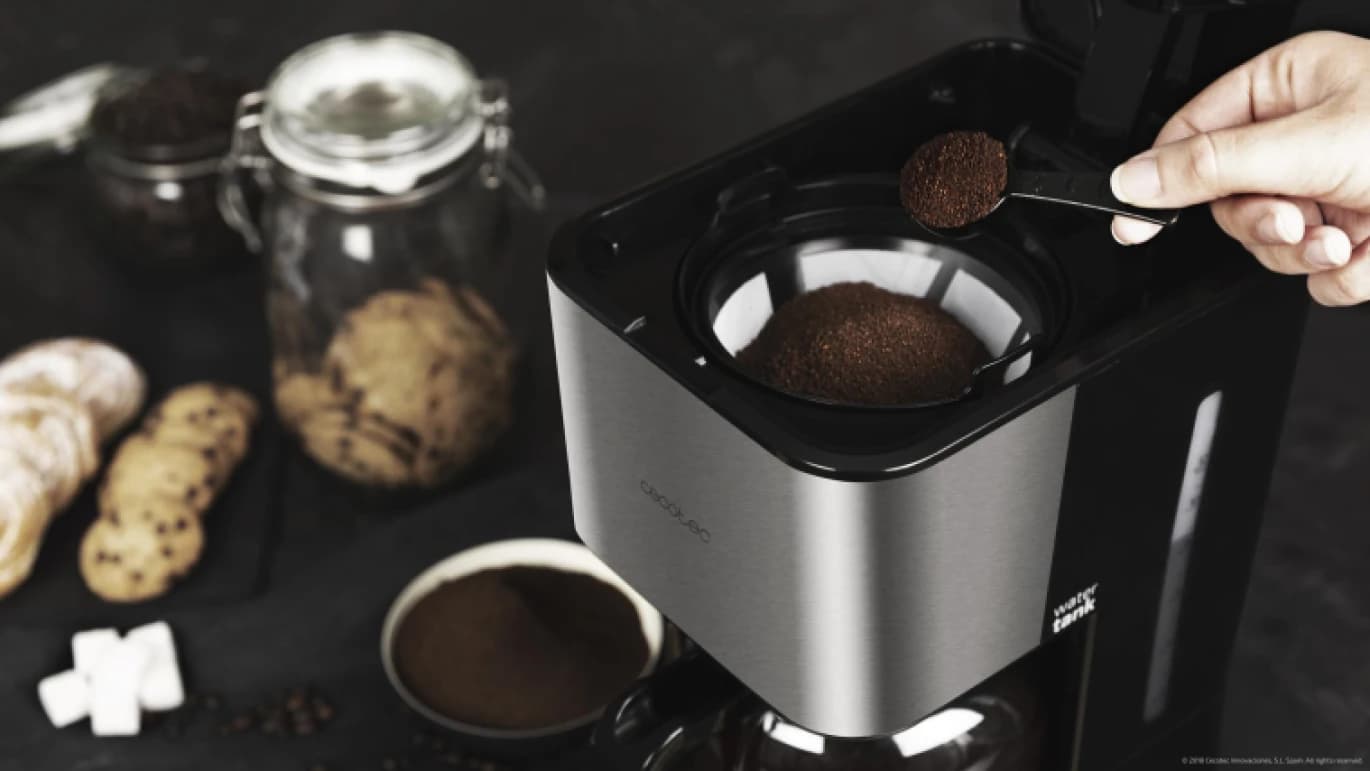 Cecotec Drip Coffee Machine, 1.5L, 950W, Stainless Steel