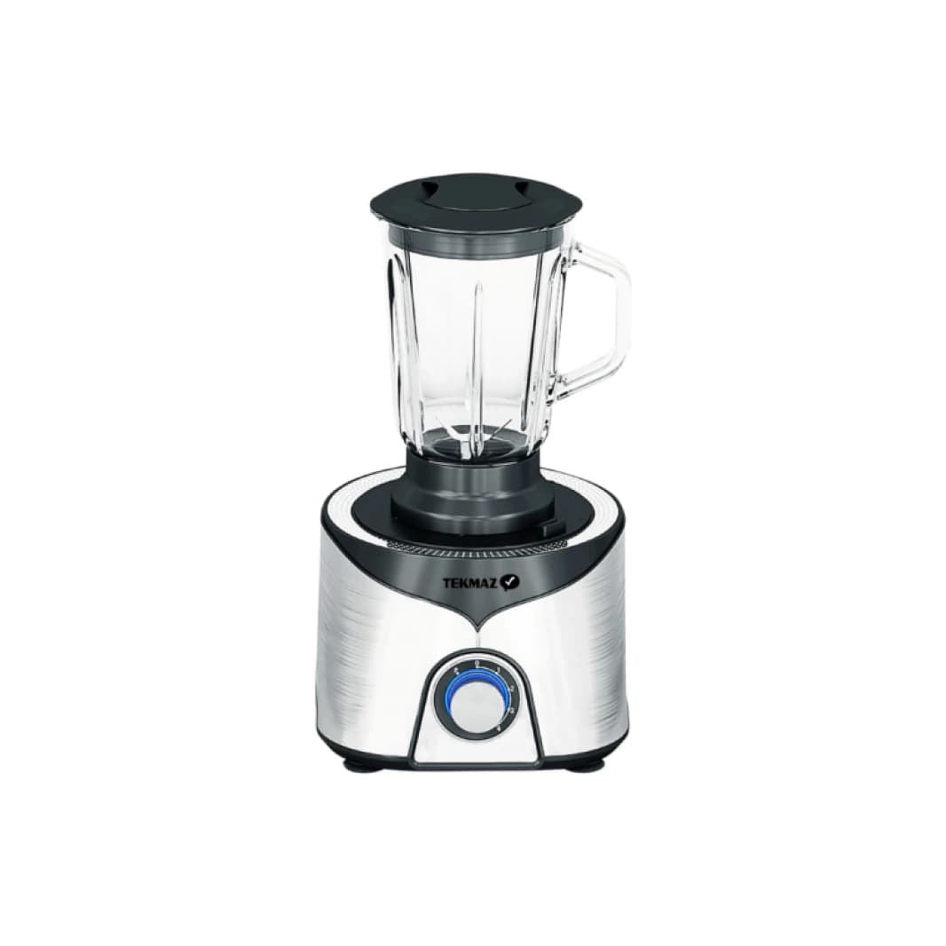 Tekmaz 9-in-1 Food Processor, 4 Speeds, 2.5L, 1100W, Stainless Steel