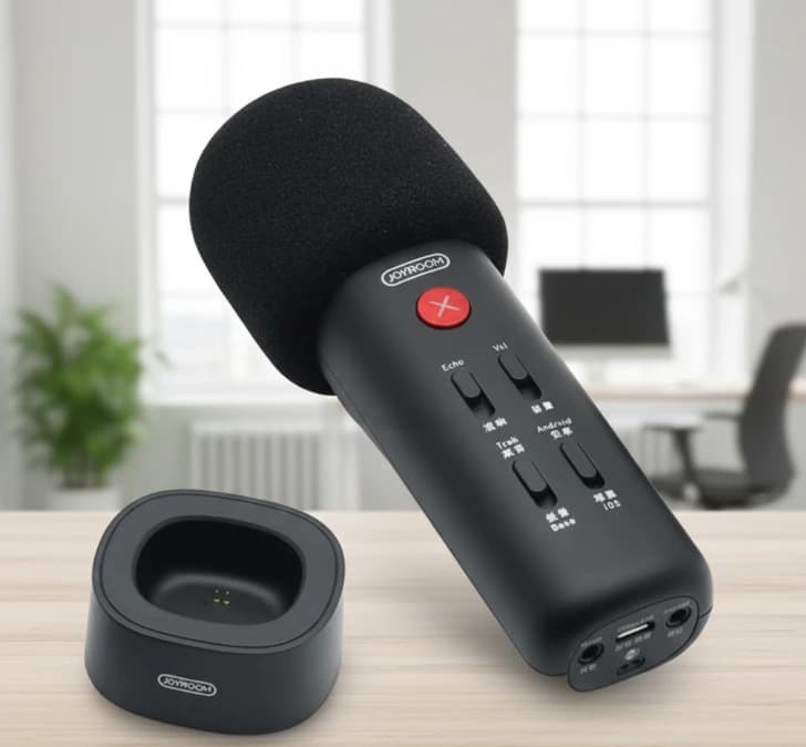 ميكروفون JOYROOM JL-MC2 الاحترافي مع تصميم مميز لاستخدام الهاتف والكمبيوتر المحمول