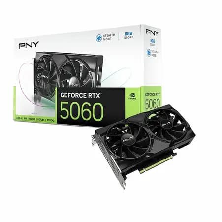 PNY NVIDIA GeForce RTX 5060 8GB Dual Fan Graphics Card