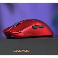 ماوس الألعاب اللاسلكي EWEADN S9 PRO 8K، أحمر لهبي