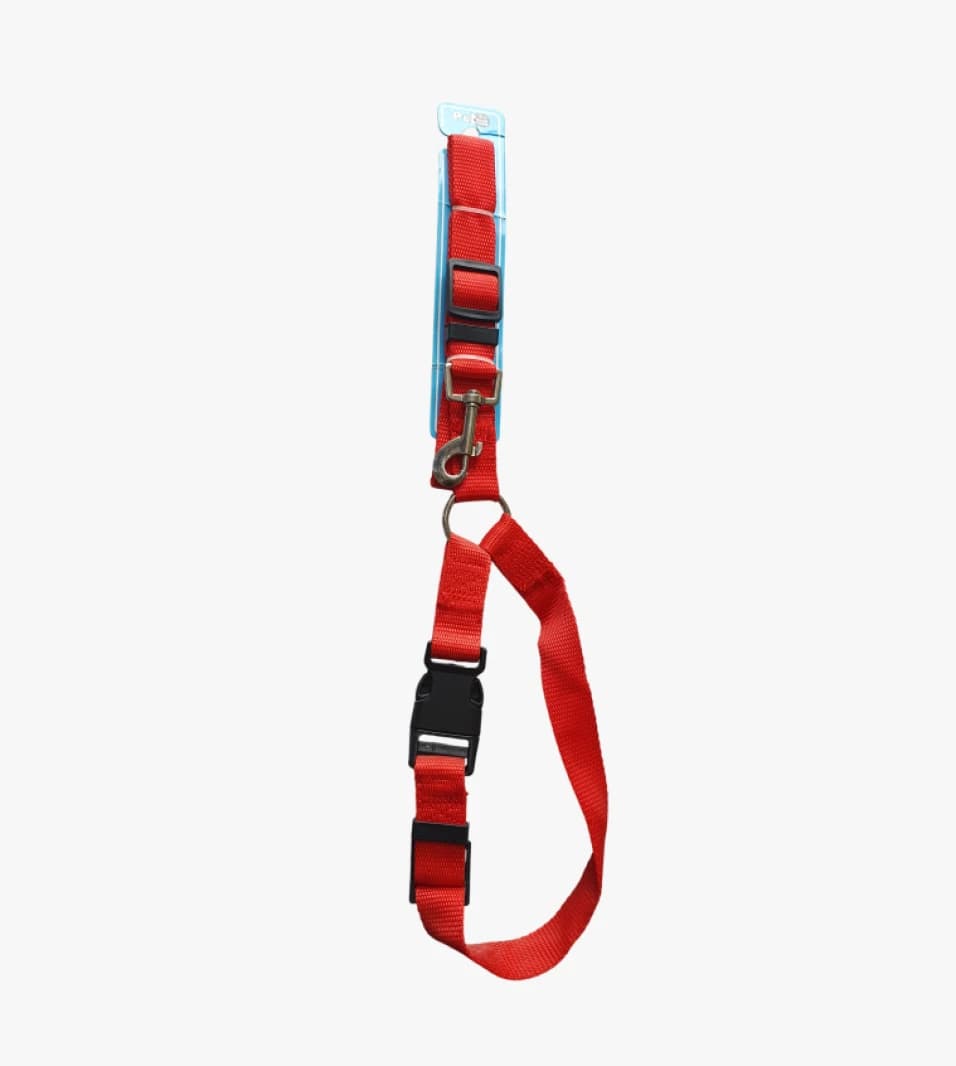 PECO Adjustable Pet Collar for Dogs and Cats with Strong Safety Leash and Plastic Buckle