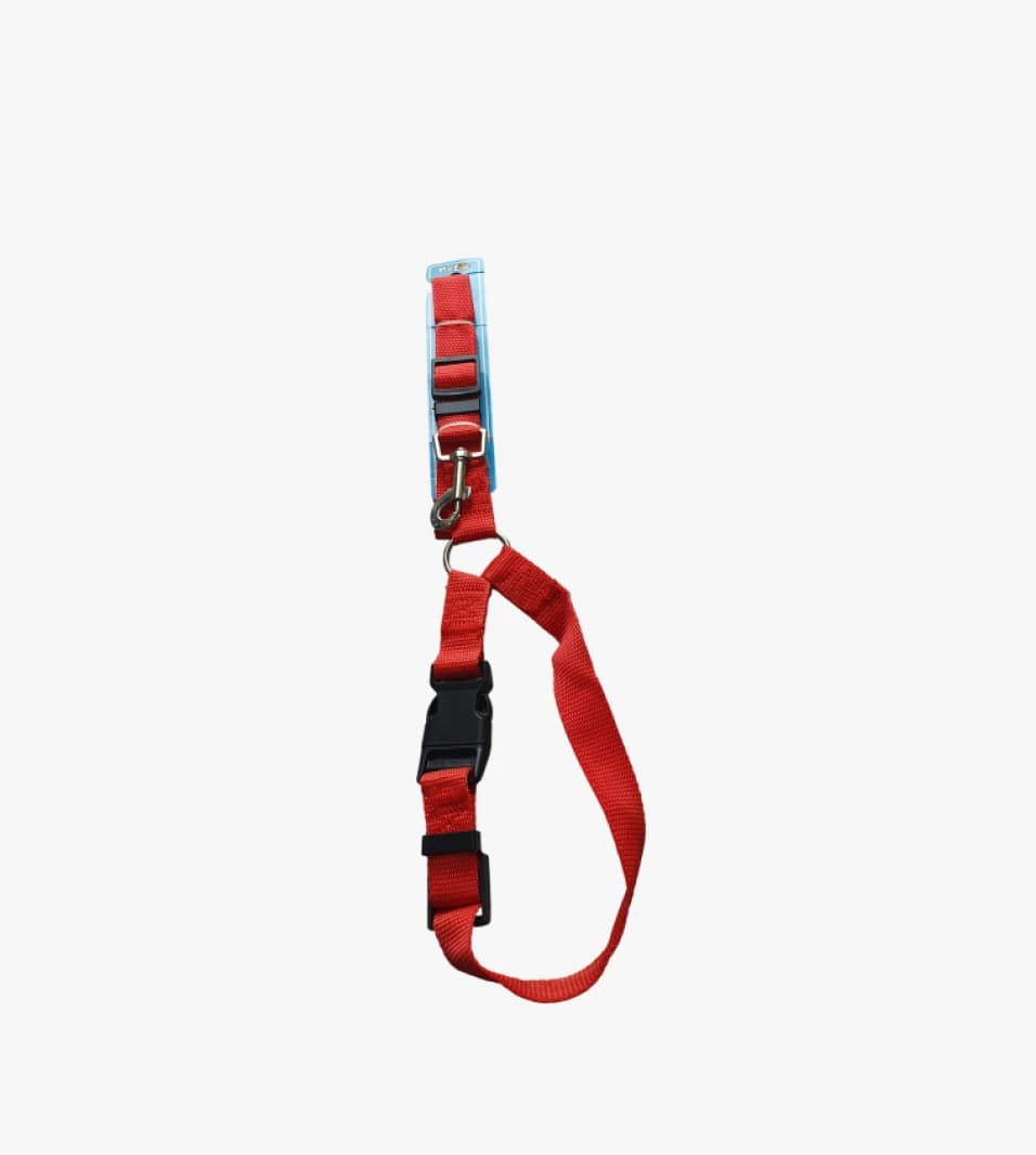 PECO Adjustable Pet Collar for Dogs and Cats with Strong Safety Leash and Plastic Buckle