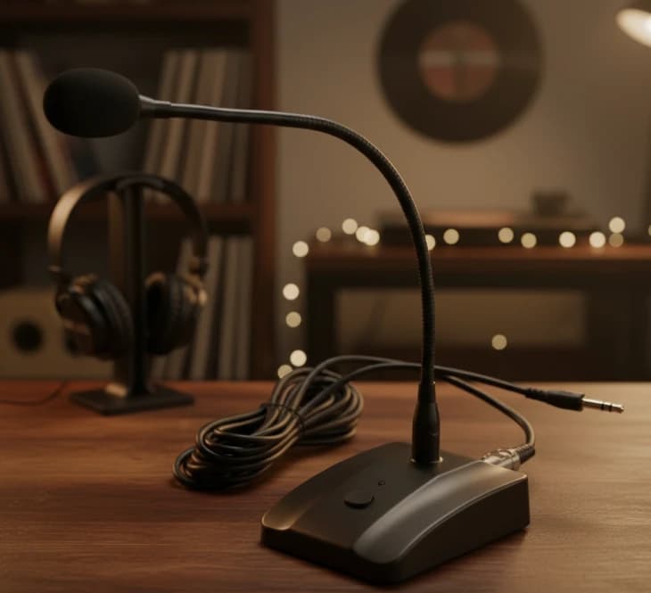 ميكروفون ترايدنت TR-307 للتواصل الاحترافي، تصميم أنيق وعصري مثالي للاجتماعات والمؤتمرات.