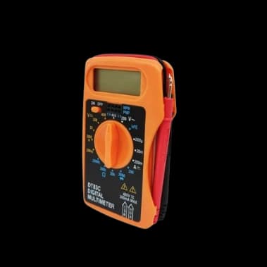 مقياس متعدد رقمي DT83C صغير الحجم، تصميم محمول لقياس الجهد والتيار والمقاومة