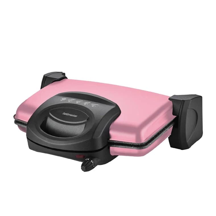 GoldMaster Contact Grill with Granite Plates - Black or Pink