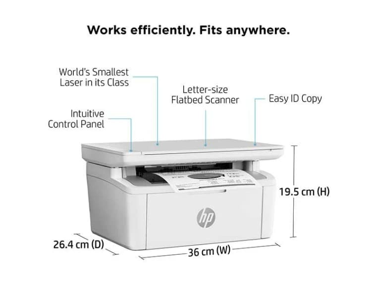 HP Laserjet Multifunction 3-in-1 Mono Laser Printer (MFP 141A)