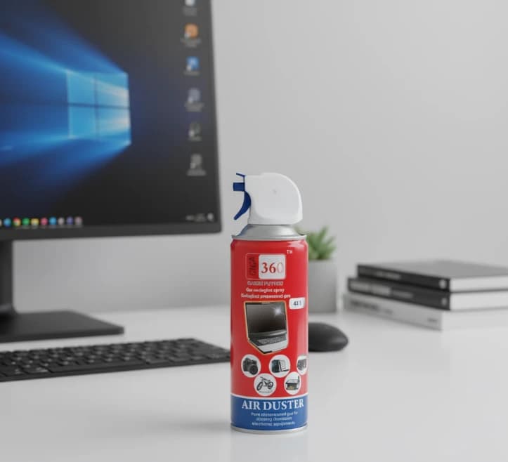 Giga 360 Compressed Air Can for High-Quality Electronic Equipment Cleaning, Perfect for All Your Tech Needs