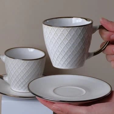 Tea and Milk Cup Serving Set - 12 Pieces