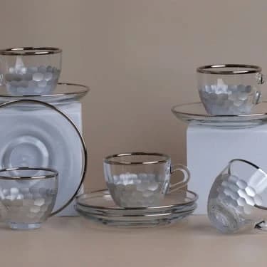 Sadaf Turkish Coffee Serving Set - 12 Pieces