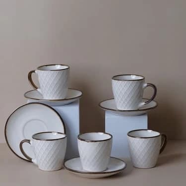 Turkish Coffee Serving Set - 12 Pieces