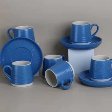 Turkish Coffee Cup Serving Set - 12 Pieces